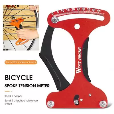 Bike Spoke Tension Meter Bicycle Wheel Checker Spokes Tensiometer Rep Prof • $17.42