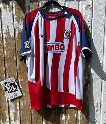 Reebok CHIVAS Rayadas De Guadalajara Soccer Jersey Fc XL Mexican Mls 7641 • $64