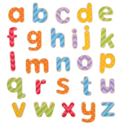 Bigjigs Toys Educational Wooden Magnetic Letters - Lowercase • £16.99