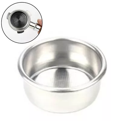 £4.85 • Buy 1x 304 Stainless Steel Double 2 Cup Filter Basket For Breville 54mm Portafilter