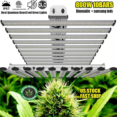 800W Spider W/Samsung LED Grow Light 10Bar Commercial Medical Lamp Indoor Flower • $229.99