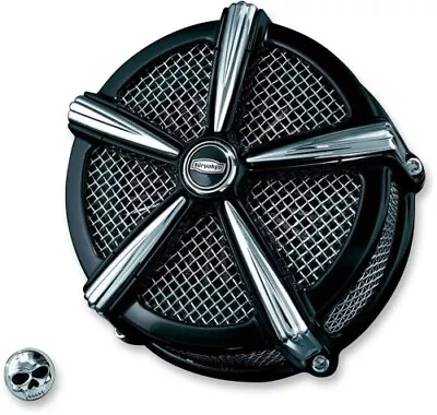 Kuryakyn 9549 Mach 2 Black/Chrome Air Cleaner 41-9185 Black | Chrome Standard • $282.39