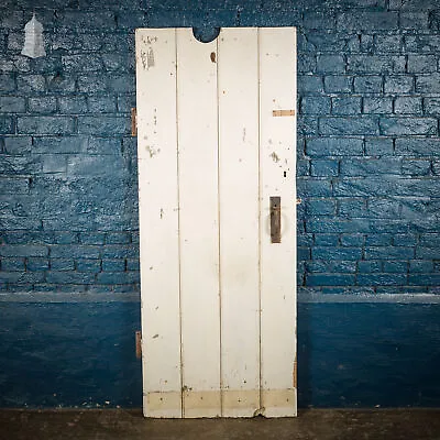 Small 18th C White Painted Ledged And Braced Cottage Door • £240