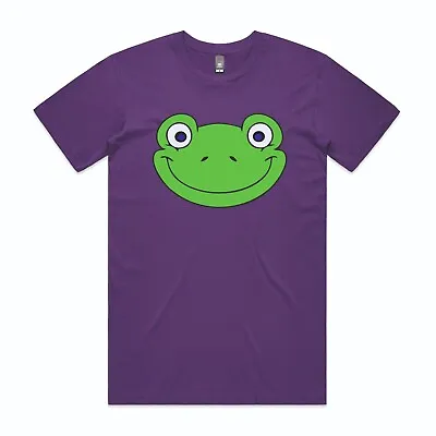 Frog Head Printed T Shirt Unisex Toad Frog Amphibian Shirt • £11.49