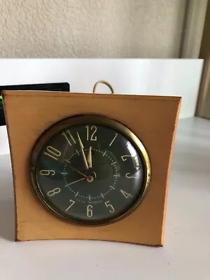 Vintage Seth Thomas Belwyn Modernist Wood Case Electric Alarm Clock Working • $19.99