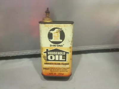  8 Fl. Oz. 3 In One Household Oil Oil Metal Can Empty  • $9.99