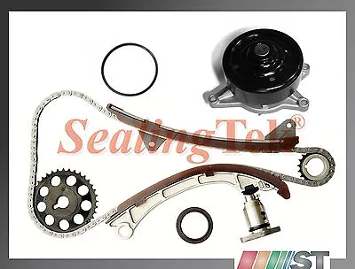 Fit 00-08 Toyota 1.8L 1ZZFE VVT-i Engine Timing Chain Gear Kit W/ Water Pump Set • $133.17