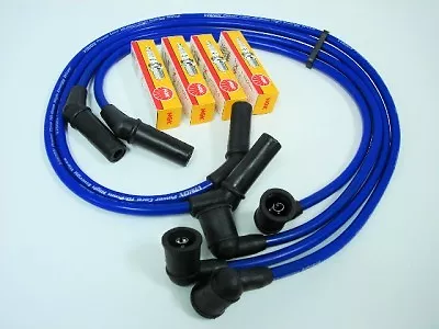 Mazda Rx7 Turbo Ii Spark Wires Ngk Platinum Plugs Blue • $54.95