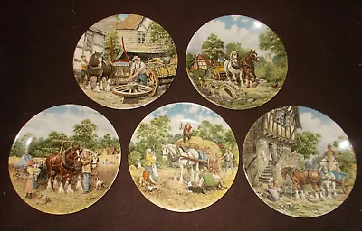 £15 • Buy Life On The Farm Horses Collectors Plates Wedgwood By L Chapman - Select Plate