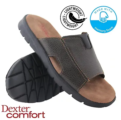 Mens Slip On Mules Memory Foam Walking Summer Beach Lightweight Sandals Shoes Sz • £14.95