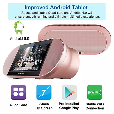 KOCASO TS7 7  WIFI Wireless Speaker Quad Core Android 6.0 Tablet PC 8GB+1GB 25W • $89.32