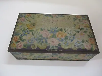 $11.99 • Buy Vintage Schrafft's Tin Hinged Lid Candy Box Floral Design