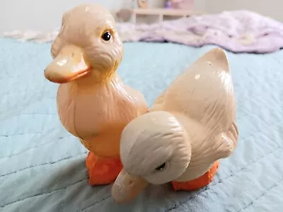 Vintage Easter Celluloid Duck Duo Figures • $4.99