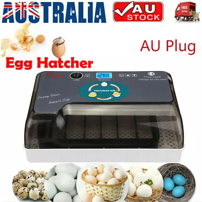 12 Eggs Incubator Hatcher Fully Automatic Turning Temperature Control LED Light • $73.99