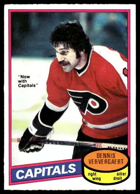 1980-81 O-Pee-Chee #99 Dennis Ververgaert Washington Capitals Hockey Card • $1.99