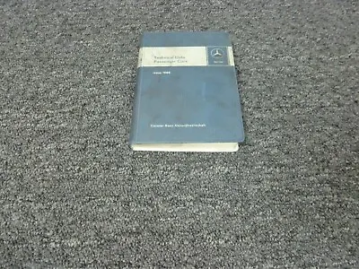 1963-1964 Mercedes Benz 230SL Pagoda Roadster Service Specifications Manual • $339.17