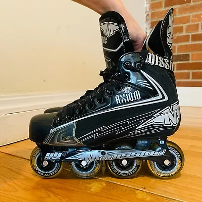 Mission Axiom A3 Roller Hockey Blades Inline Skates Men's Size 8.5 Women Size 10 • $399.99