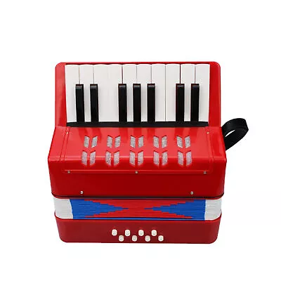 Kids Accordion 17-Key 8 Bass Small Accordion Educational Musical Instrument K9Z3 • $56.70