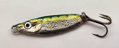 Vintage Luhr Jensen Crippled Herring Fishing Lure ~  1/2oz Silver & White • $7.50