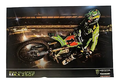 Ryan Villopoto 19 X 13 Poster Monster Energy Kawasaki Ama Mx Champion • $15