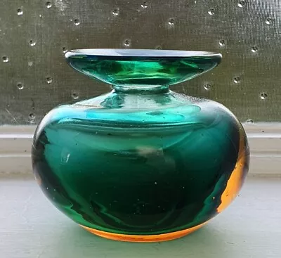 🔶️murano Art Glass Vintage Sommerso Vase Mcm Flavio Poli Seguso Venini Retro  • $142.48