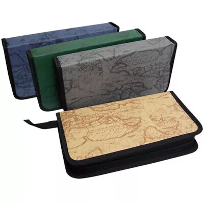 $8.49 • Buy 80 Sleeve CD DVD Blu Ray Disc Carry Bag Case Holder Wallet Storage Ring Binder