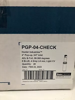 Hunter PGP-04 Ultra Sprinkler Rotor The PGP-ADJ Upgrade - Case Of 20 Rotors • $219