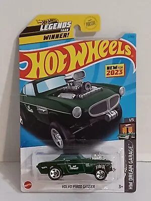 Volvo P1800 Gasser Green 2023 Hot Wheels 1/250 HW Dream Garage Legends Winner • $8.55