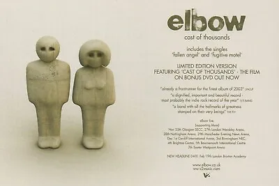 £2.99 • Buy Elbow - Cast Of Thousands Ltd Edition - Half Size Magazine Advert