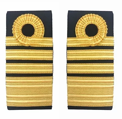 Official Royal Navy Admiral Lace Rank Slides - Epaulettes Insignia RN British • $14.77