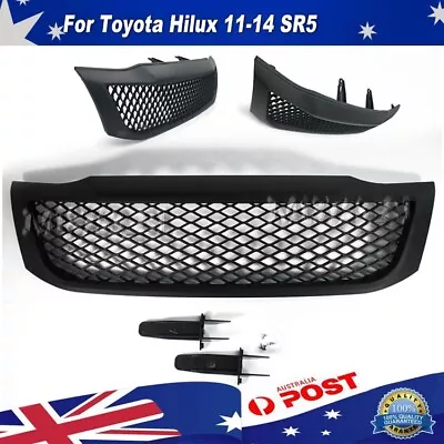 For Toyota Hilux 2011-2015 N70 Front Grill Mesh Black Bentley Style Suitable • $108.32