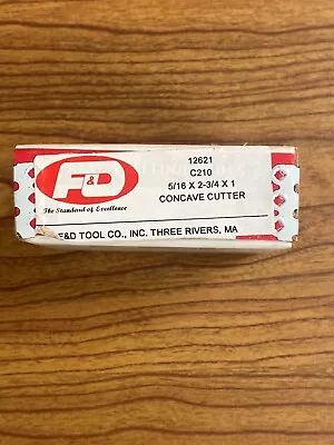 F&D Cutting Tools Concave Cutter 5/18 X 2-3/4 X 1 • $20