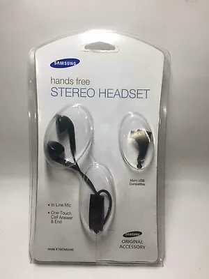 Samsung Micro-USB Hands-Free Stereo Headset - 2 PACK  Black / PACK OF 2 • $35