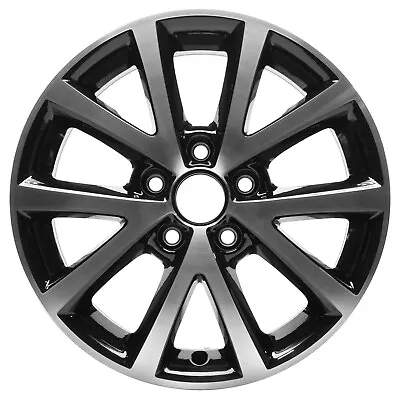 Refurbished 16x6.5 Machined Gloss Black Wheel Fits 2015-2018 Volkswagen Jetta • $222.96