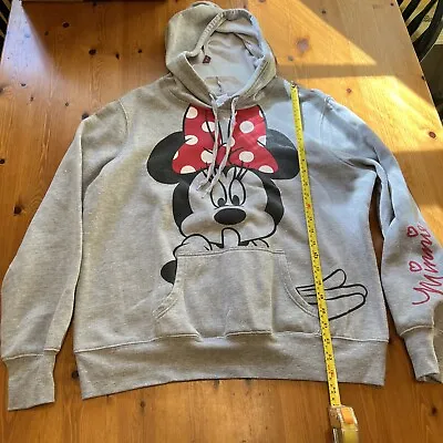 Disney Minnie Mouse Size XL Grey Hoodie Sweat Shirt • $5.99