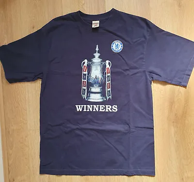 Chelsea FC T Shirt ' FA Cup Winners 1970 1997 2000 2007... To Be Continued' • £5