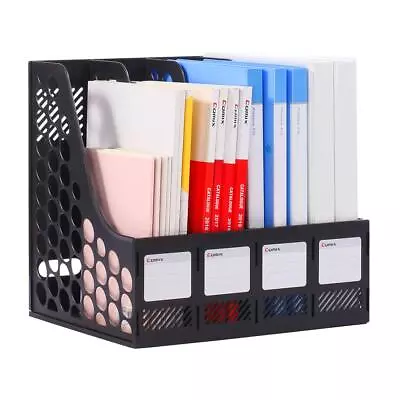 Magazine File Holder Sturdy Plastic Desk Organizers And Storage File Folder ... • $27.02