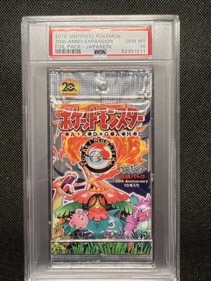 $60 • Buy PSA 10 Pokemon Japanese CP6 20th Anniversary Booster Pack