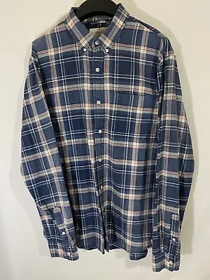 Denim Supply Ralph Lauren Shirt Mens Blue Large Chambray Button Up Long Sleeve • $20.99