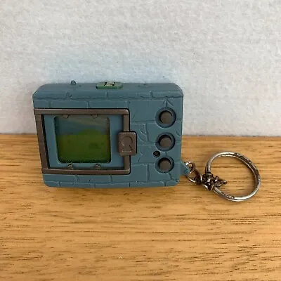 1997 Bandai Digimon Vpet Digivice Tamagotchi Virtual Pet English Greyish Blue • $139