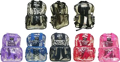 17-inch Clear Backpack Waterproof Heavy-Duty See- Book-bag • $24.98