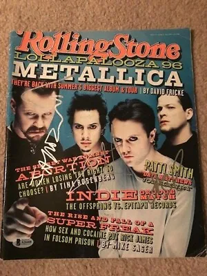 Rare Metallica Signed Rolling Stone By 4 Autographed Auto Bas Not Psa Hetfield  • $2495.95
