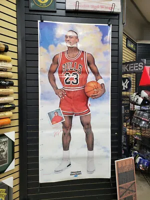 Michael Jordan Chicago Bulls 1988 Growth Chart Poster 76 X35  Chicagoland Chevy • $76.99