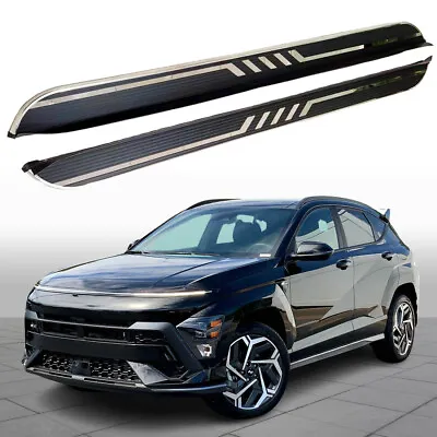 2PCS Stainless Running Board Fits For Hyundai KONA SX2 2024 Side Step Nerf Bar • $604.07