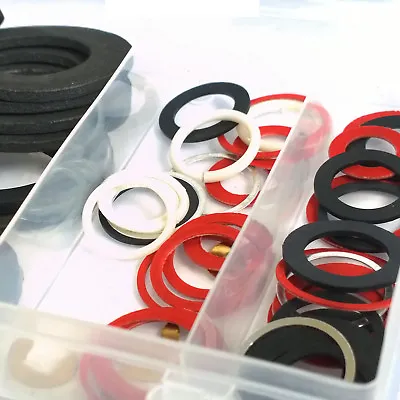 Tap Reseater Set. Faucet Foam & Gaskets. Rubber Nylon O-Rings & Fibre Washers • £8.19