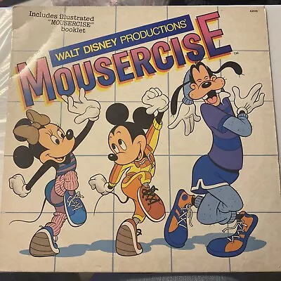 Walt Disney-Mousercise LP Vinyl+ Dance Workout Booklet (Disneyland Record) • $15