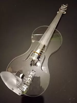 New! Size 3/4 EQUESTER Sigma Acrylic Electric Violin HANDMADE QP Pickup LEDs • $955