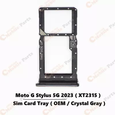 Motorola Moto G Stylus 5G 2023 Sim Card Tray ( XT2315 / OEM / Crystal Gray ) • $19.95