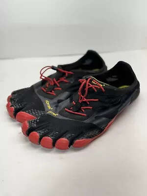 Vibram KSO EVO Men's 11 / 11.5 US Black/Red Fitness Cross Training Shoes 18M0701 • $44.50