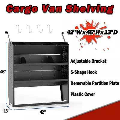 Van Shelving Storage System For Ford Transit GMNV Promaster Sprinter Metris • $270.99
